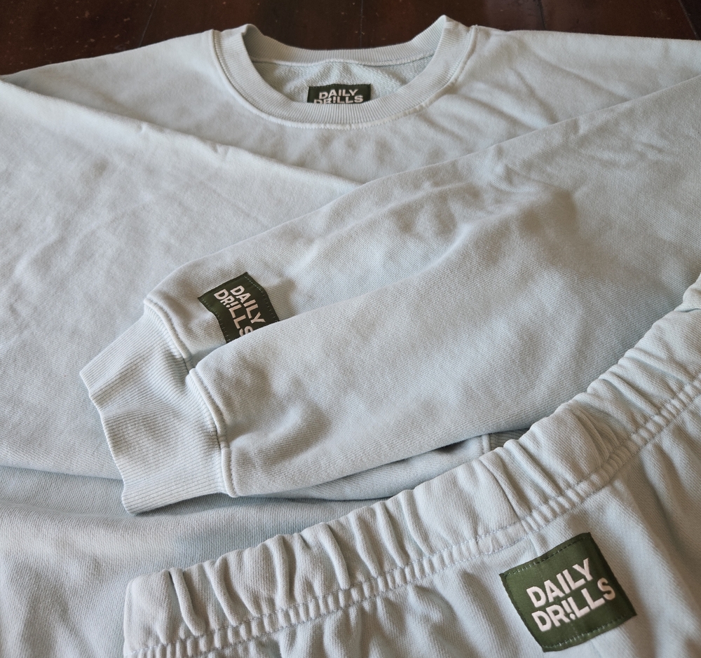 Daily Drills Surf Oversized Sweatshirt & Sweatshort Set (New)